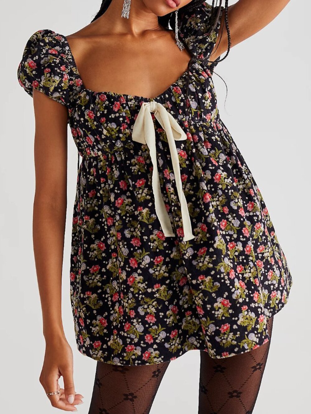 Free People Gaia Corduroy babydoll dress